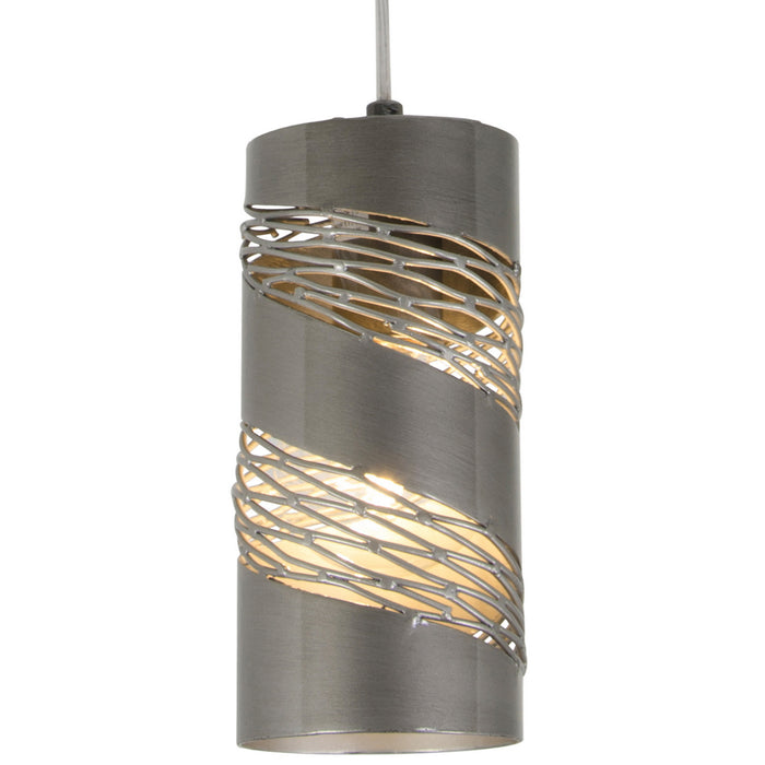 Varaluz 240M01SL One Light Mini Pendant, Steel