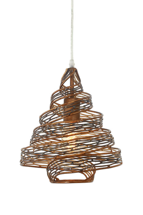 Varaluz 240P01HO One Light Mini Pendant, Hammered Ore