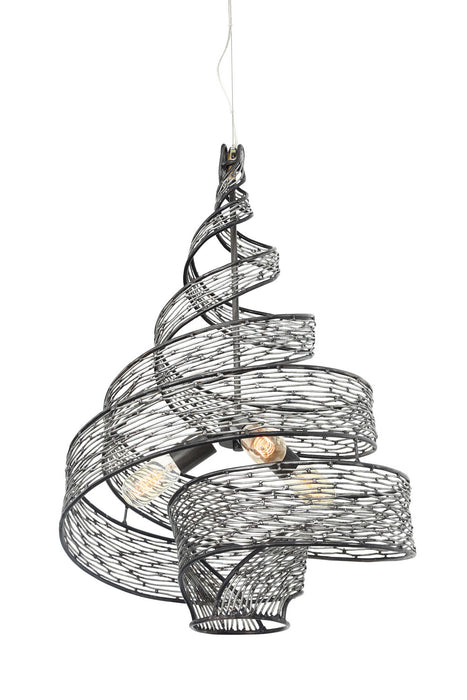 Varaluz 240P03SL Three Light Pendant, Steel