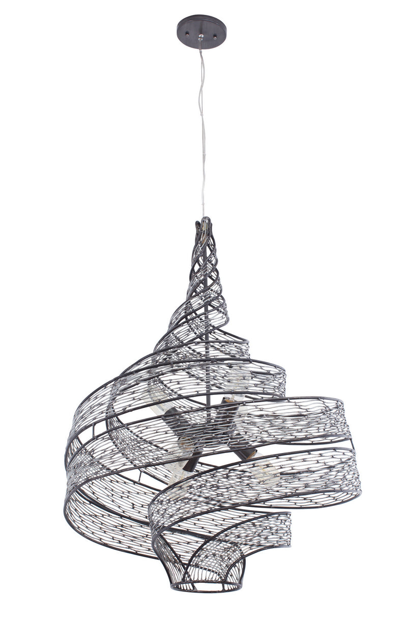 Varaluz 240P06SL Six Light Pendant, Steel