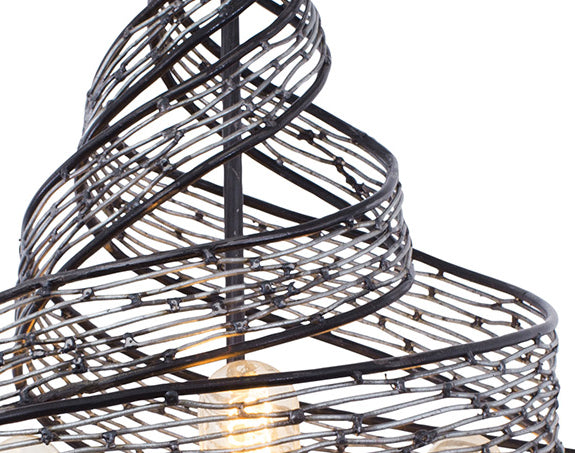 Varaluz 240P06SL Six Light Pendant, Steel