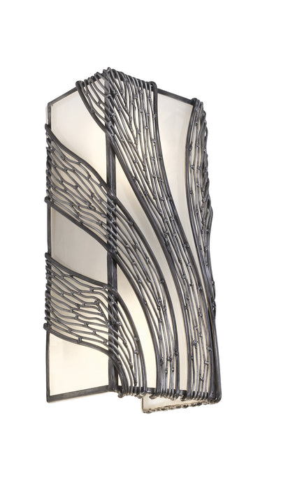Varaluz 240W02SL Two Light Wall Sconce, Steel