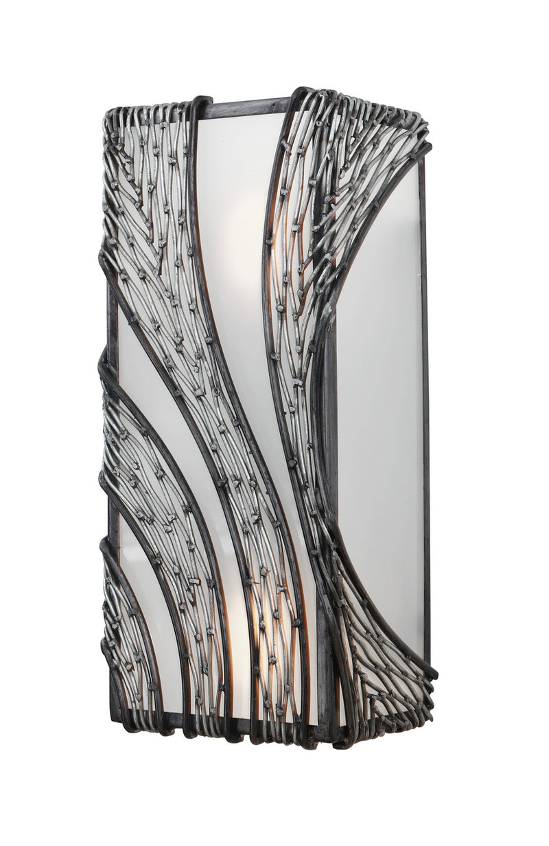Varaluz 240W02SL Two Light Wall Sconce, Steel
