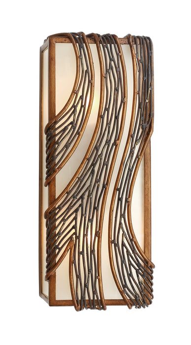 Varaluz 240W03HO Three Light Wall Sconce, Hammered Ore