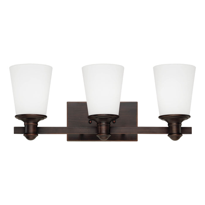 Millennium 2163-RBZ Three Light Vanity, Rubbed Bronze
