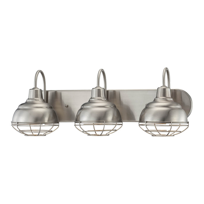 Millennium 5423-SN Three Light Vanity, Satin Nickel