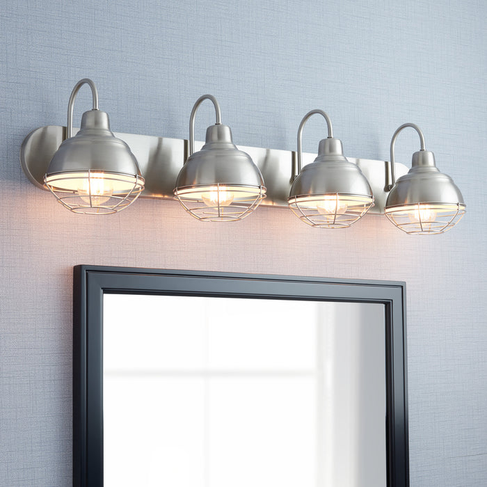 Millennium 5424-SN Four Light Vanity, Satin Nickel