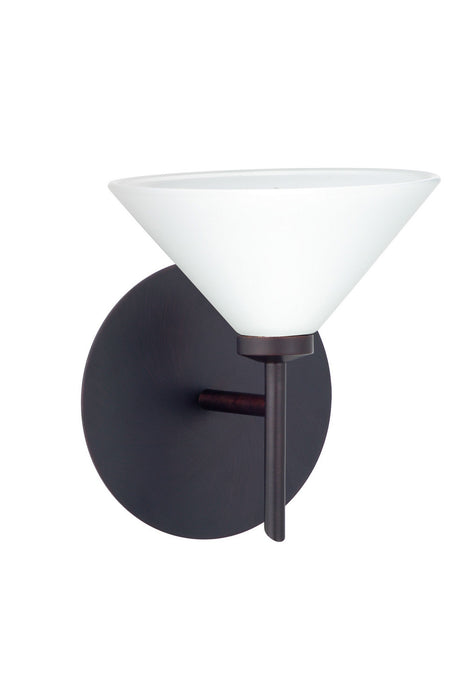 Besa 1SW-117607-BR One Light Wall Sconce, Bronze