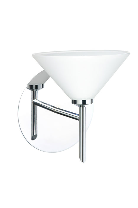 Besa 1SW-117607-CR One Light Wall Sconce, Chrome