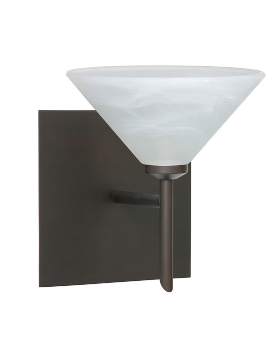 Besa 1SW-117652-BR-SQ One Light Wall Sconce, Bronze