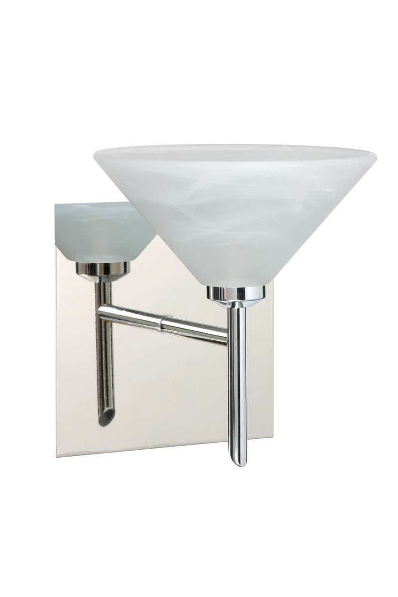 Besa 1SW-117652-CR-SQ One Light Wall Sconce, Chrome
