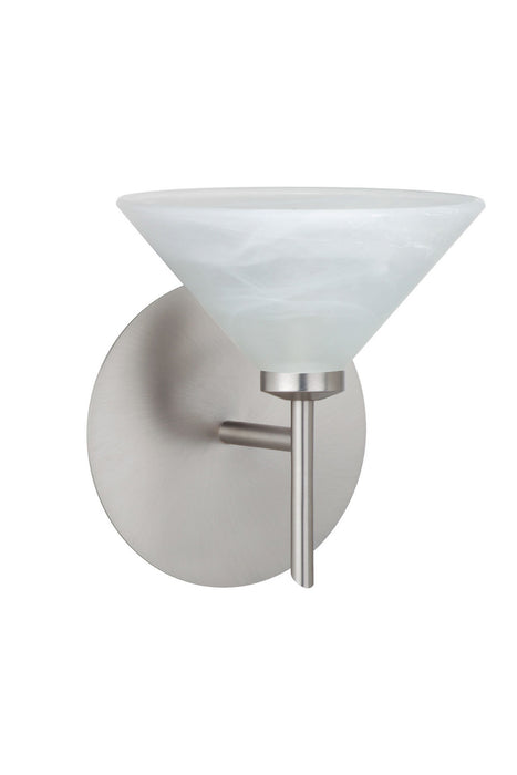 Besa 1SW-117652-SN One Light Wall Sconce, Satin Nickel