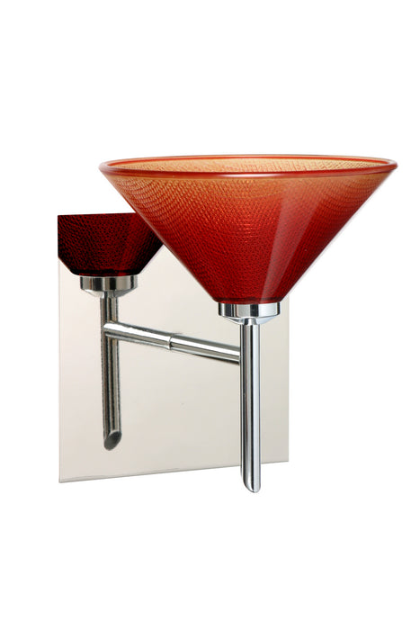 Besa 1SW-117681-CR-SQ One Light Wall Sconce, Chrome
