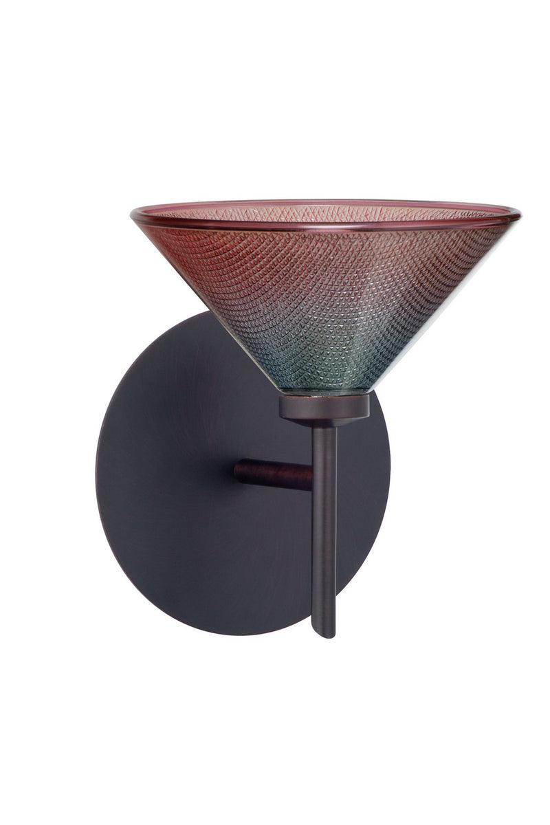 Besa 1SW-117691-BR One Light Wall Sconce, Bronze