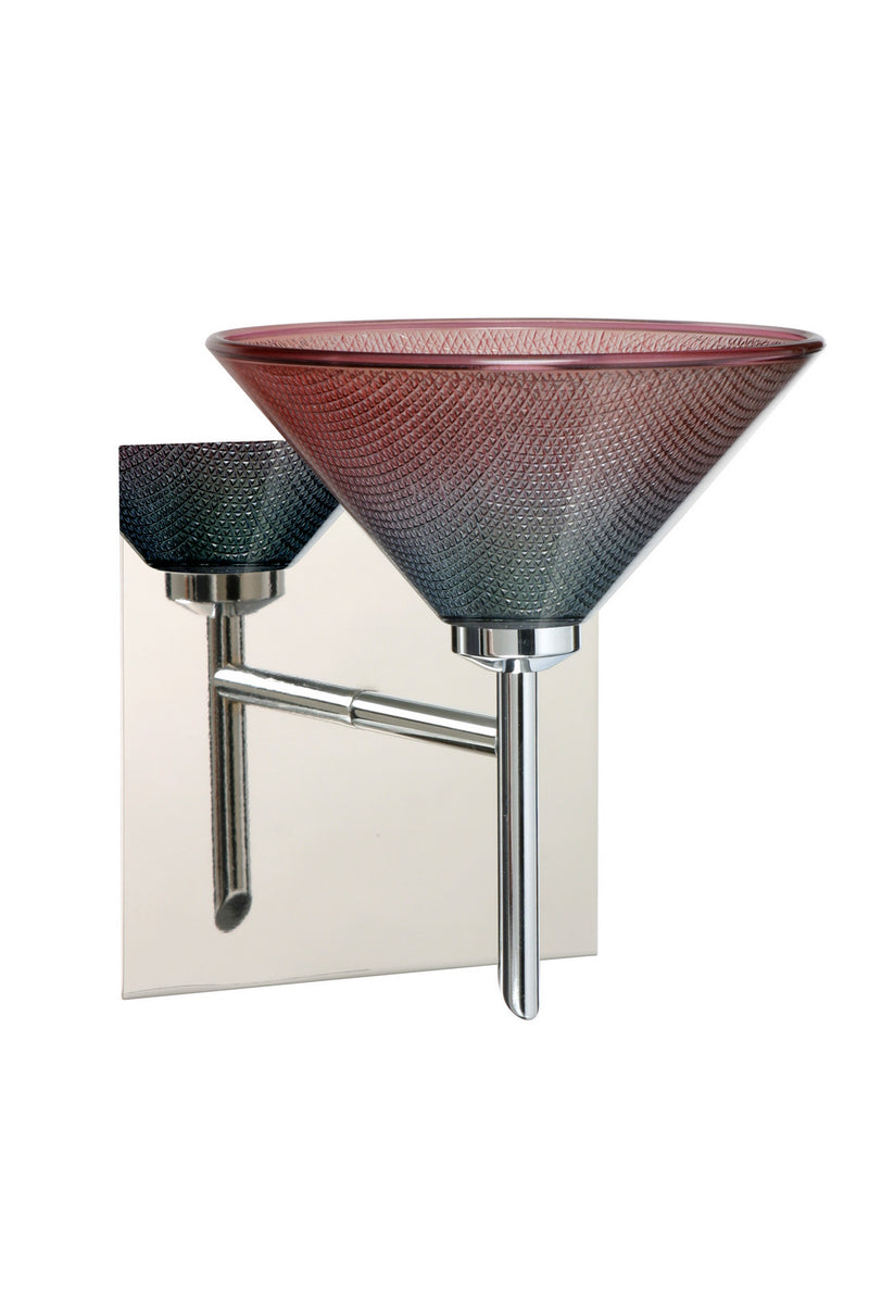 Besa 1SW-117691-CR-SQ One Light Wall Sconce, Chrome