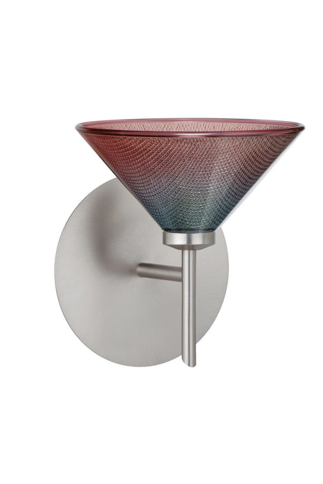 Besa 1SW-117691-SN One Light Wall Sconce, Satin Nickel