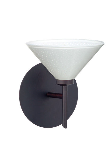 Besa 1SW-282453-BR One Light Wall Sconce, Bronze