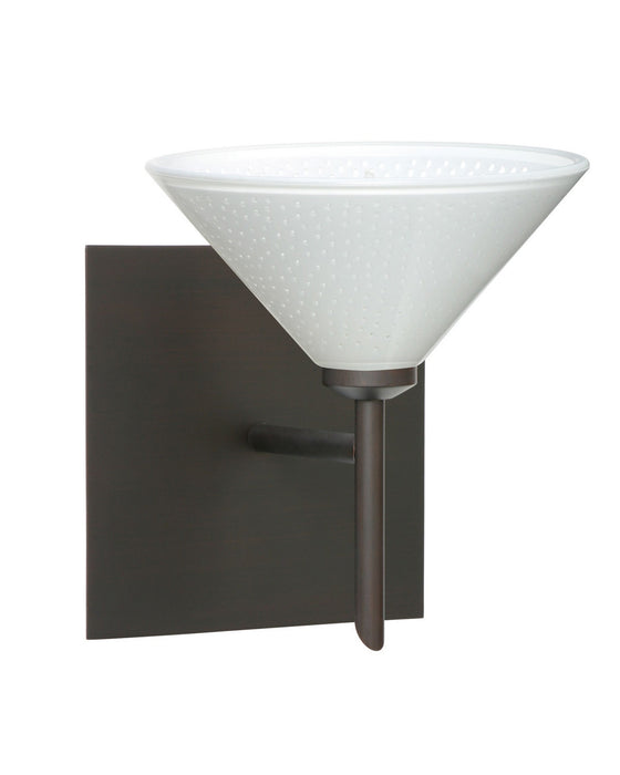 Besa 1SW-282453-BR-SQ One Light Wall Sconce, Bronze