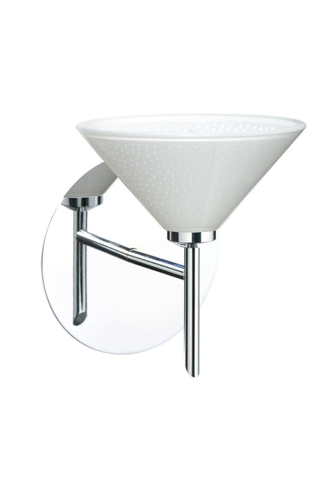 Besa 1SW-282453-CR One Light Wall Sconce, Chrome
