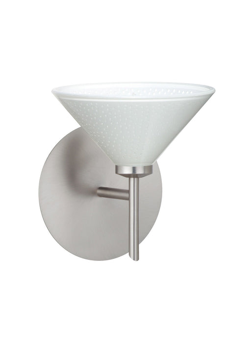 Besa 1SW-282453-SN One Light Wall Sconce, Satin Nickel