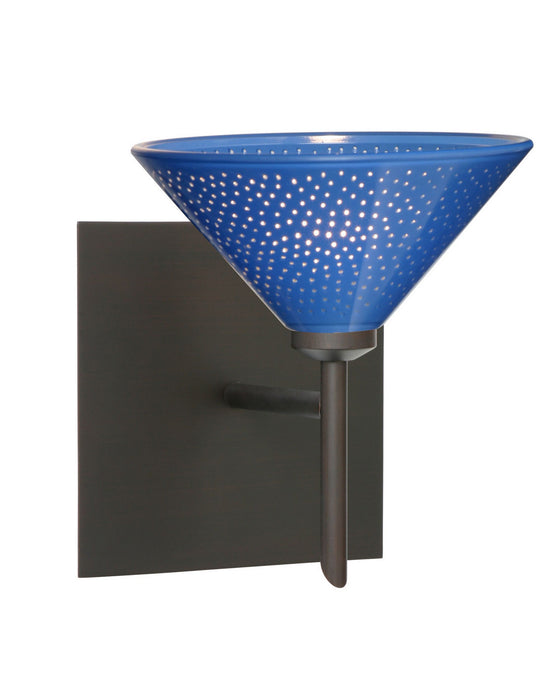 Besa 1SW-282484-BR-SQ One Light Wall Sconce, Bronze