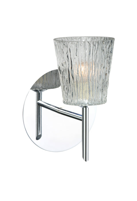 Besa 1SW-512500-CR One Light Wall Sconce, Chrome
