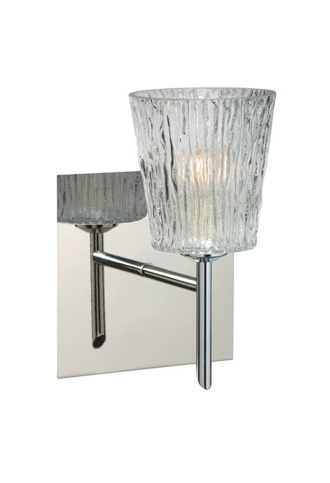 Besa 1SW-512500-CR-SQ One Light Wall Sconce, Chrome