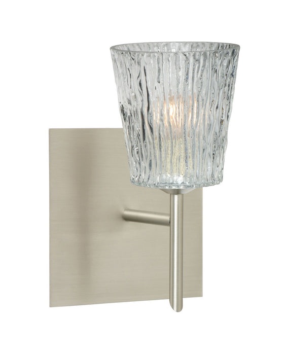 Besa 1SW-512500-SN-SQ One Light Wall Sconce, Satin Nickel