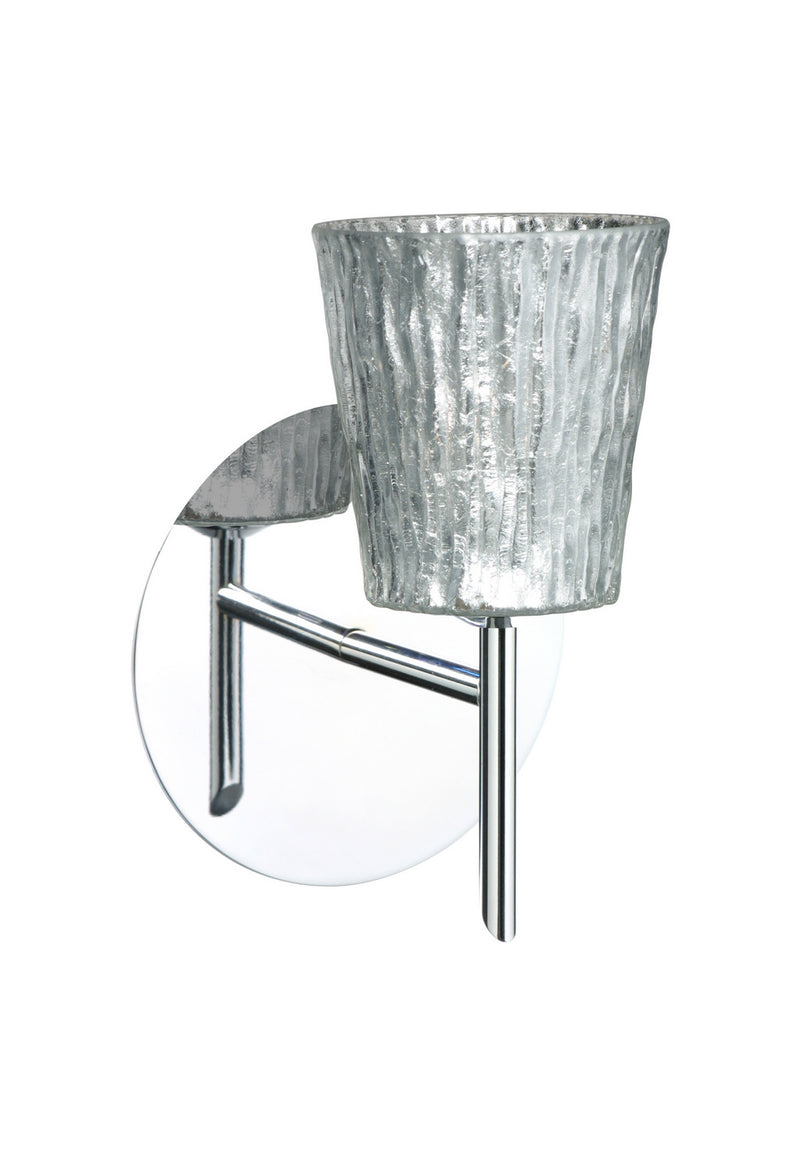 Besa 1SW-5125SF-CR One Light Wall Sconce, Chrome