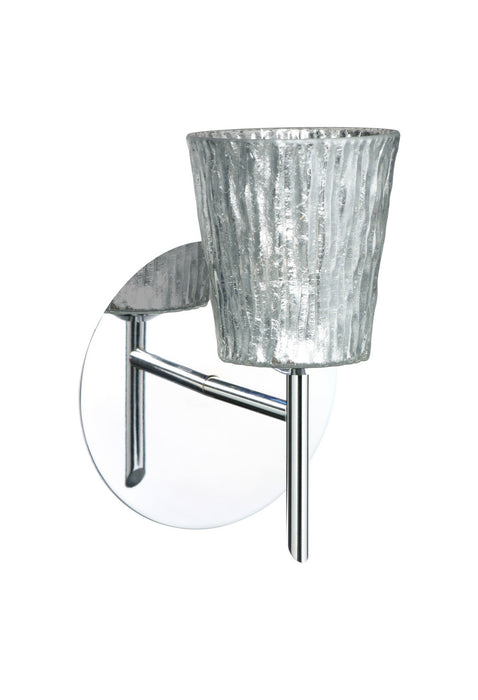 Besa 1SW-5125SF-CR One Light Wall Sconce, Chrome