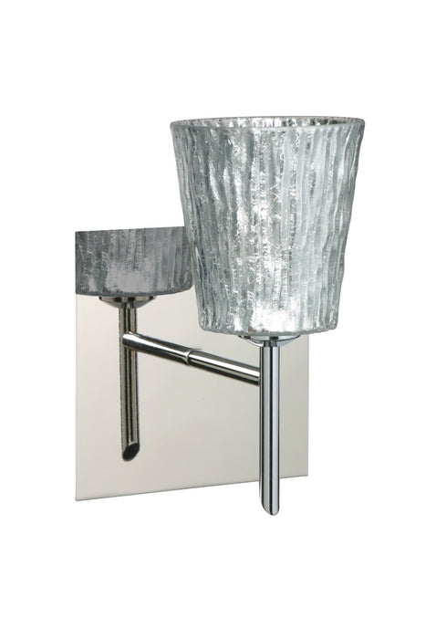 Besa 1SW-5125SF-CR-SQ One Light Wall Sconce, Chrome