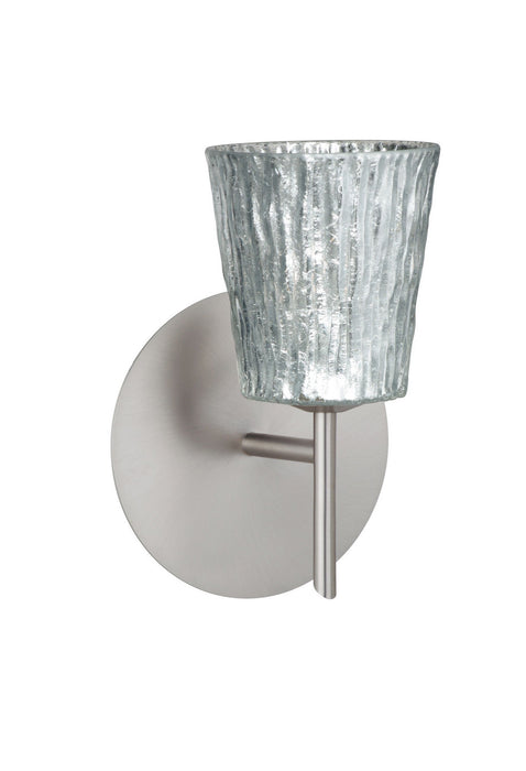 Besa 1SW-5125SF-SN One Light Wall Sconce, Satin Nickel