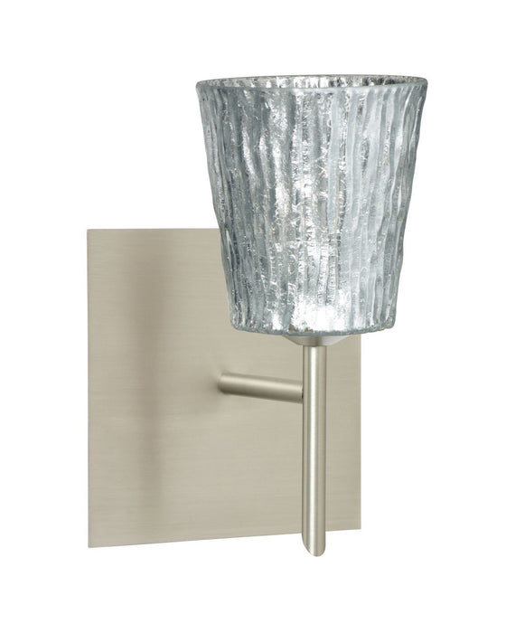 Besa 1SW-5125SF-SN-SQ One Light Wall Sconce, Satin Nickel