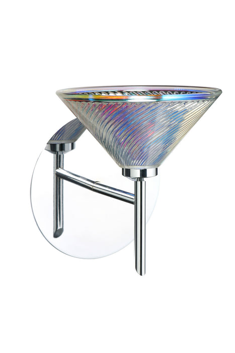 Besa 1SW-550493-CR One Light Wall Sconce, Chrome