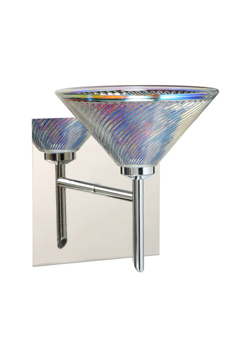 Besa 1SW-550493-CR-SQ One Light Wall Sconce, Chrome
