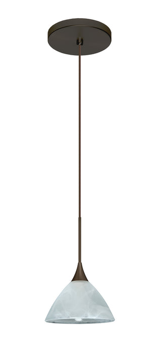 Besa 1XT-174352-BR One Light Pendant, Bronze