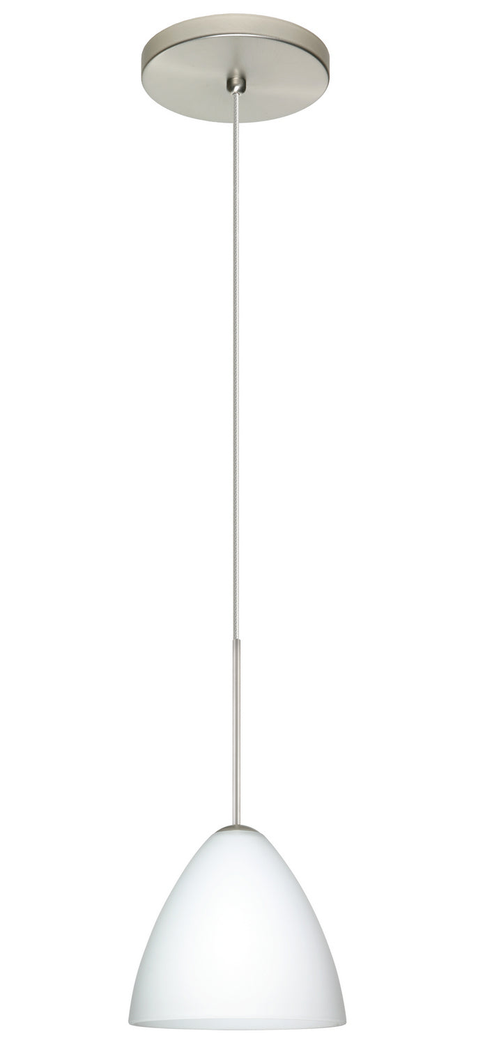 Besa 1XT-177907-SN One Light Pendant, Satin Nickel