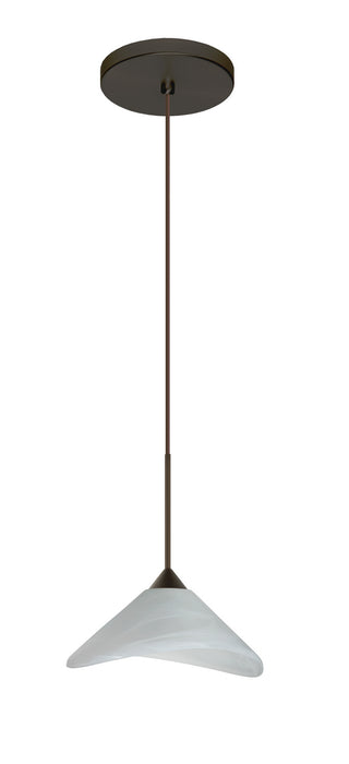 Besa 1XT-191352-BR One Light Pendant, Bronze