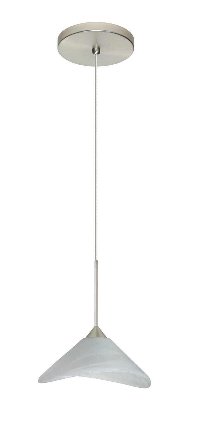 Besa 1XT-191352-SN One Light Pendant, Satin Nickel
