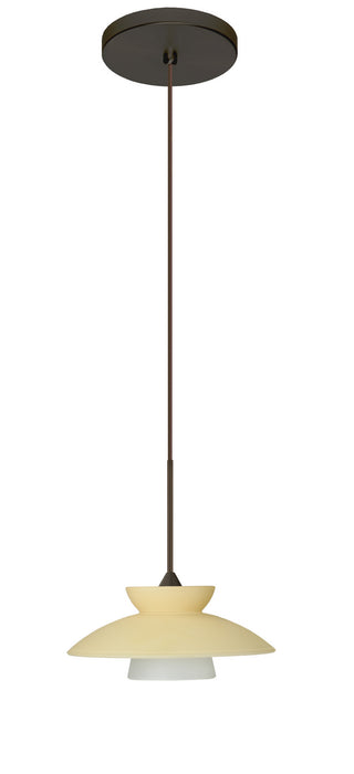 Besa 1XT-271897-BR One Light Pendant, Bronze