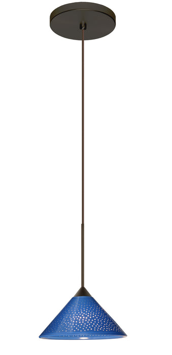 Besa 1XT-282484-BR One Light Pendant, Bronze