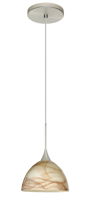 Besa 1XT-467983-SN One Light Pendant, Satin Nickel