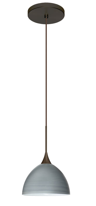 Besa 1XT-4679TN-BR One Light Pendant, Bronze