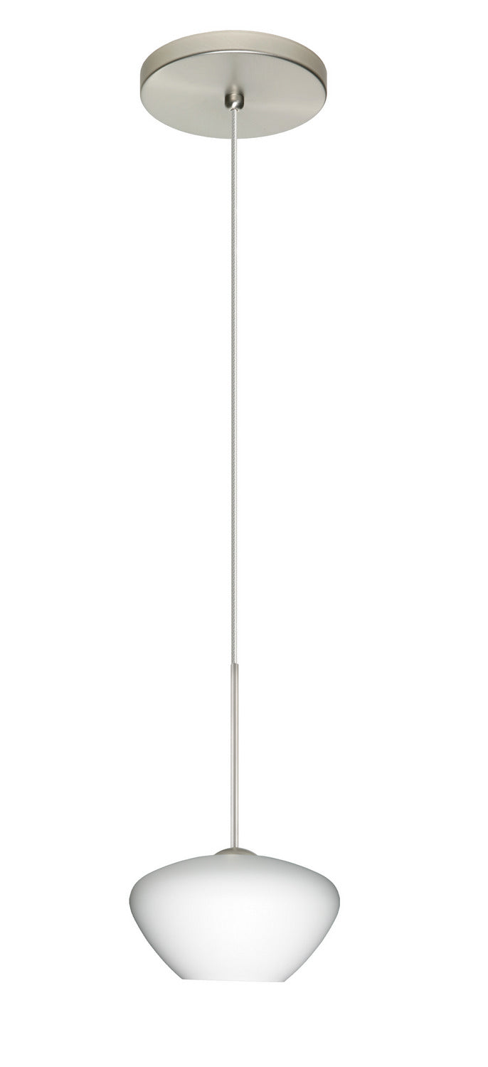 Besa 1XT-541007-SN One Light Pendant, Satin Nickel