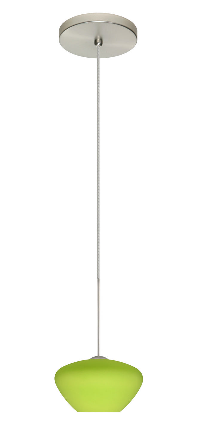 Besa 1XT-541035-SN One Light Pendant, Satin Nickel