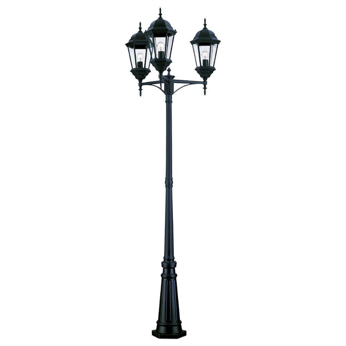 Acclaim Lighting 5259BK Three Light Post Mount, Matte Black