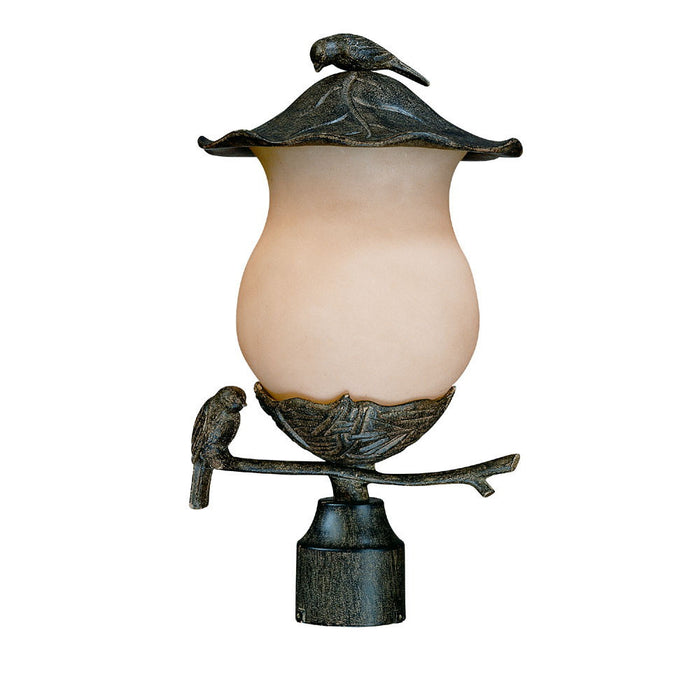 Acclaim Lighting 7567BC/CH Two Light Post Mount, Black Coral