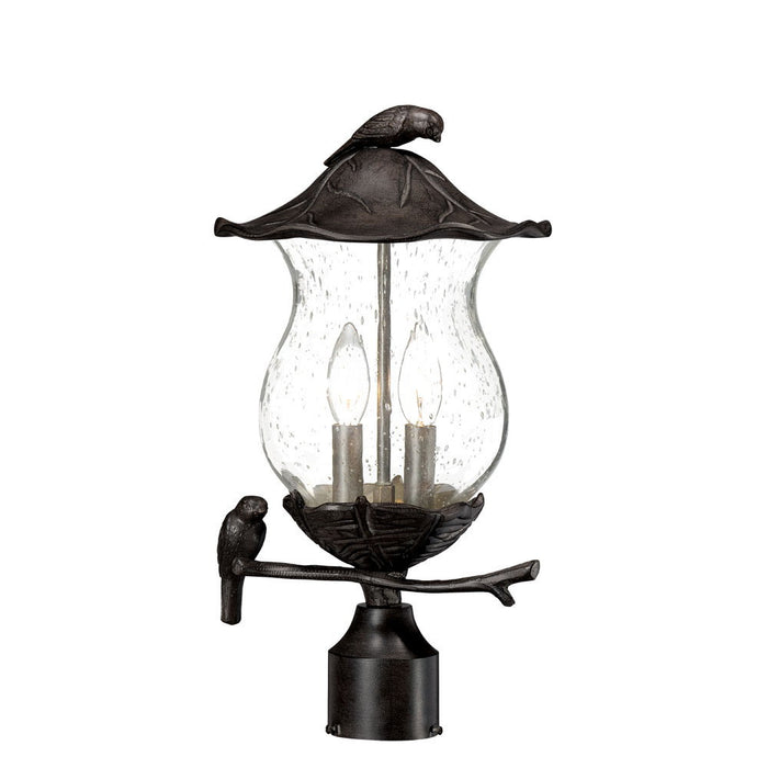 Acclaim Lighting 7567BC/SD Two Light Post Mount, Black Coral