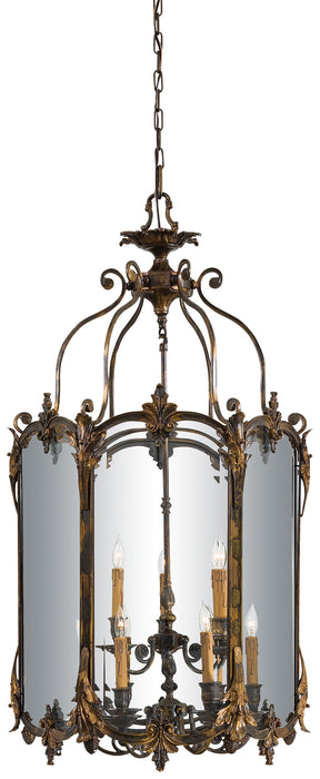 Metropolitan N2335-OXB Nine Light Pendant, Oxide Brass