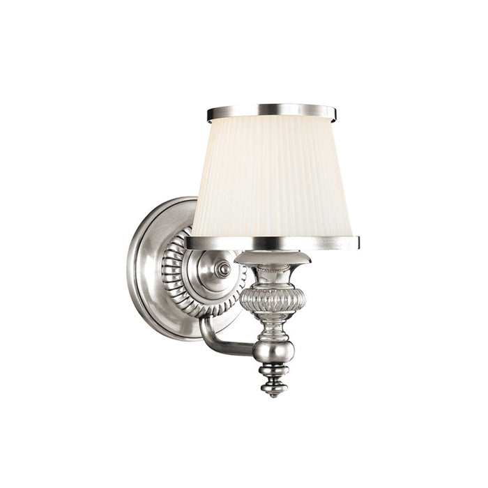 Hudson Valley 2001-PN One Light Bath Bracket, Polished Nickel